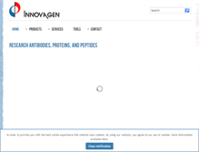 Tablet Screenshot of innovagen.com